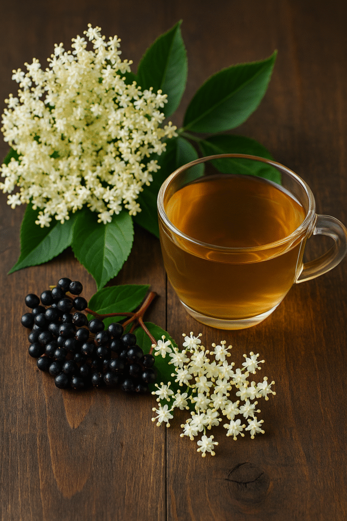 sambuco, rimedi naturali, raffreddore, infuso di sambuco, difese immunitarie, piante medicinali italiane